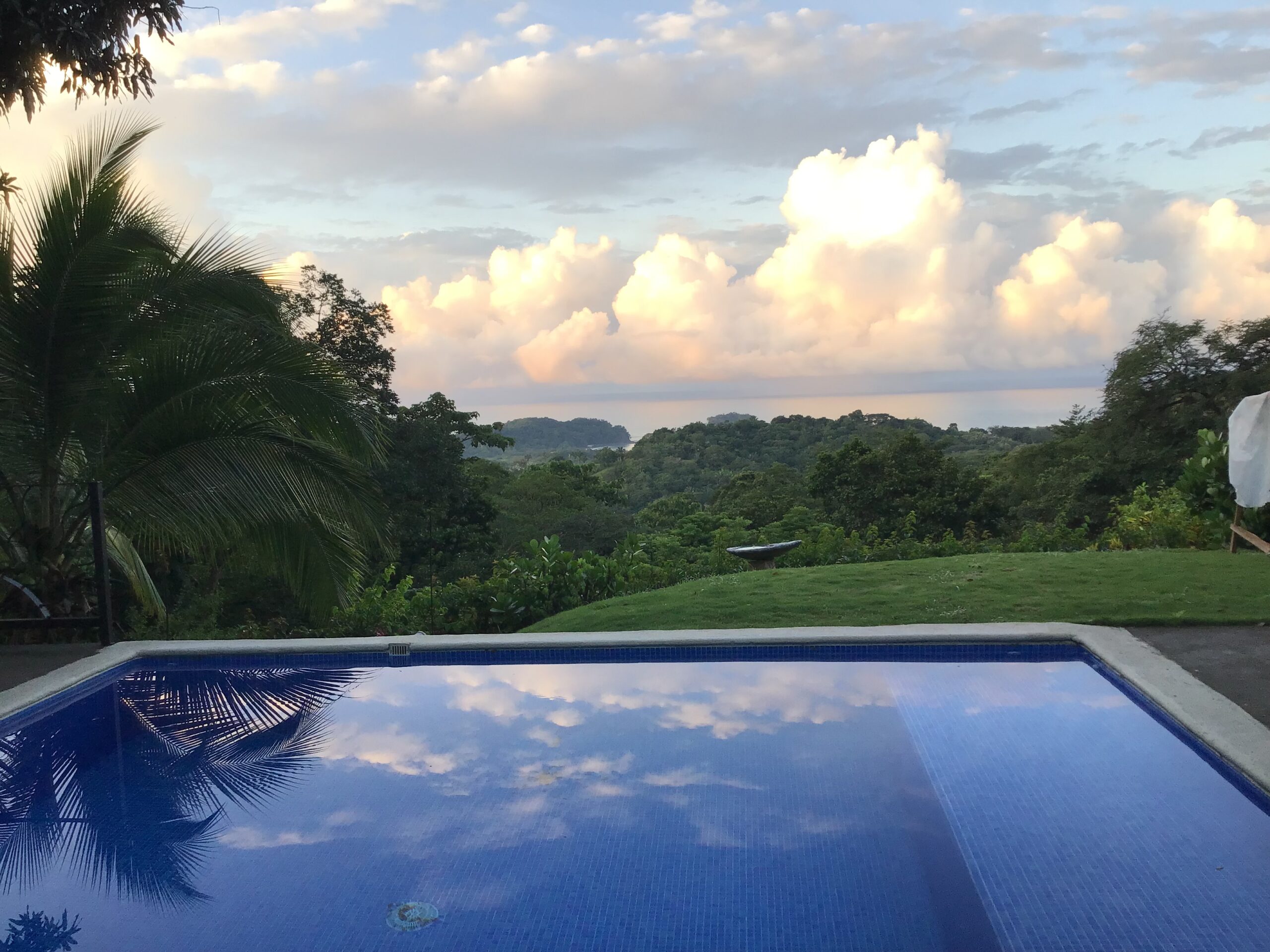 Rustic Rancho with pool and ocean view on a 3